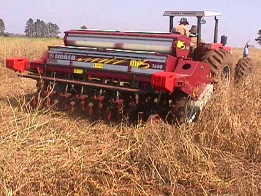 Plantadeira desenvolvida especialmente para o plantio direto