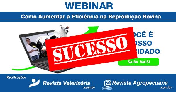 Sucesso! Webinar na área de Reprodução e Nutrição Bovina